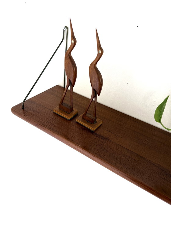 Image 1 of Vintage teak wall shelf '60
