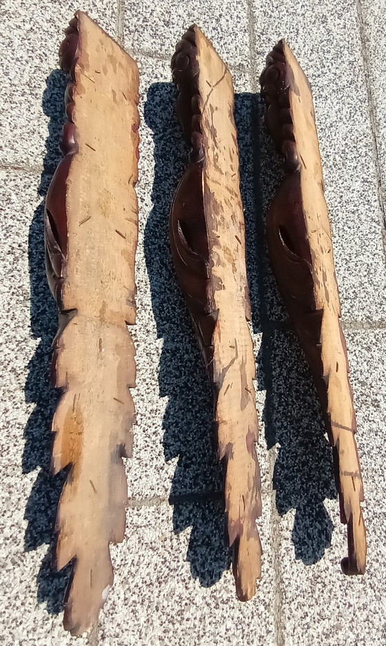 Image 1 of Cariatide scolpita in legno antico 3: Donna