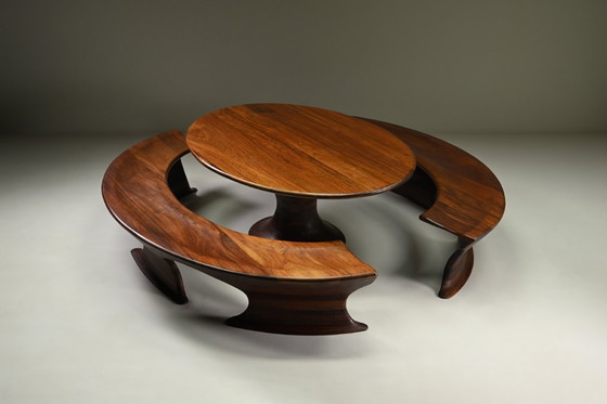 Image 1 of Oval dining set from Marc van Rampeberg for Rampelberg Designs, Kenya Africa. 