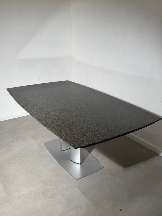 Mesa de comedor extensible Ronald Schmitt G2220/E de Kurt Lenski – Granito – 180–280 x 105 cm (photo 7 of 8)