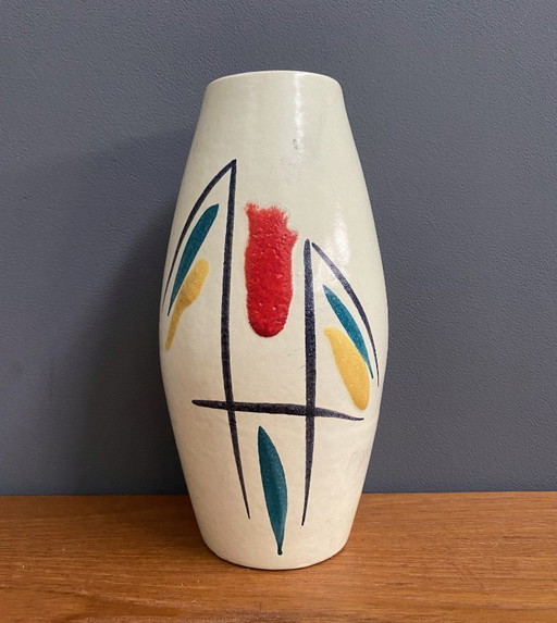 Colorful Scheurich Vase Model 243-22, 1960s