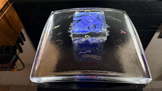 Kosta Boda Schale von Bertil Vallien, Schalen, Glas, Blau (Foto 3 von 9)