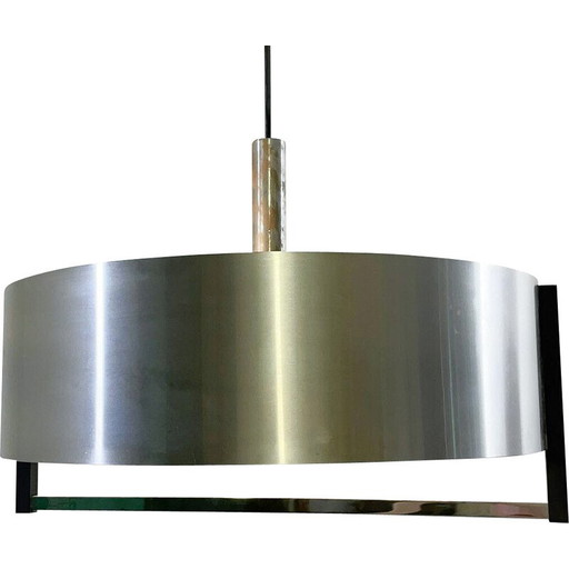 Lampada da soffitto vintage in alluminio, 1960