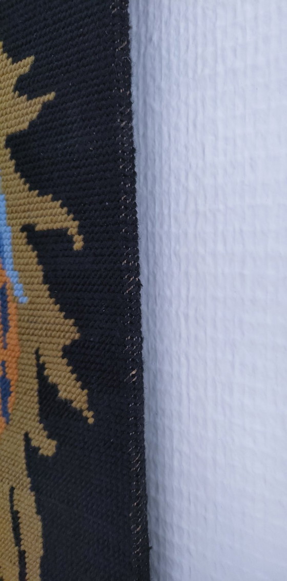 Image 1 of Wandteppich mit Hahnenmotiv „Aurora“, 1970er Jahre