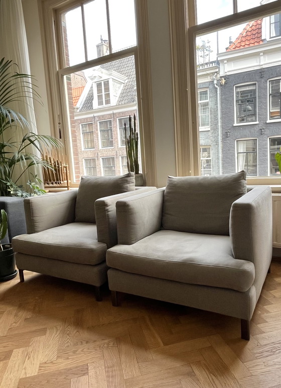 Image 1 of 2x Verzelloni Hampton Memory loungestoelen