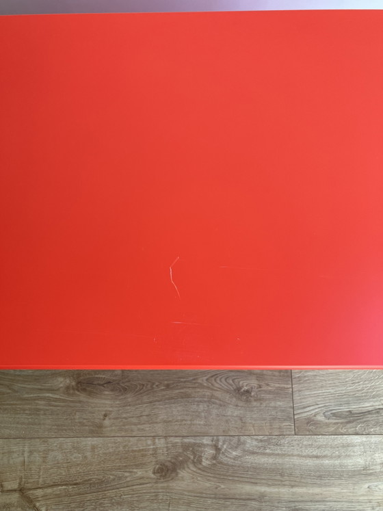 Image 1 of Cassettiera modulare originale Montana Furniture con 6 cassetti, colore rosso acceso.

