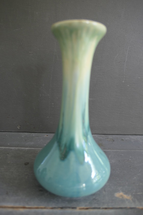 Image 1 of Art Deco Vase Faiencerie de Thulin Belgien 50