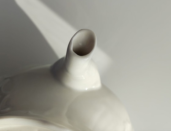 Mosa Maastricht 1930 -1947 théière crème état parfait, Art de la table, Céramique (photo 3 sur 6)