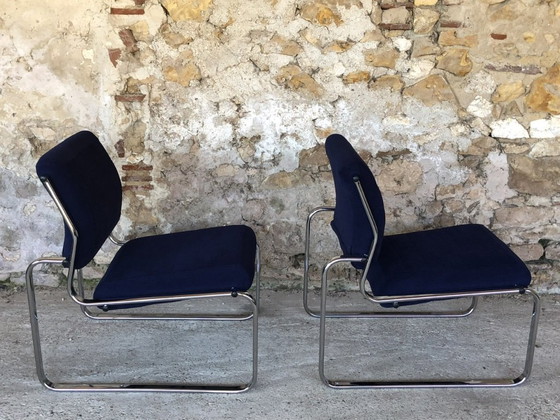 Image 1 of Mid-Century Lounge Chairs, Circa 1970's, Set of 2