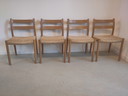 4x Niels Möller Paper Cord Chairs