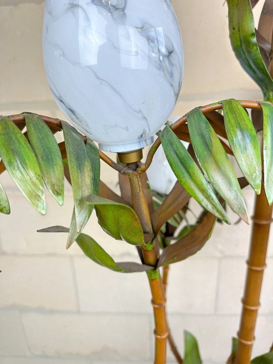 Image 1 of Vintage palm tree floor lamp