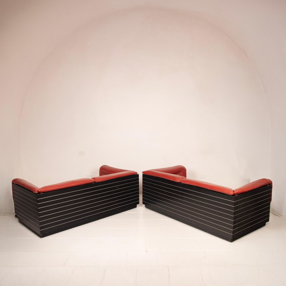 Strato sofa by Giovanni Offredi for Saporiti, 1970 – Aluminium, Leather, Italian Design (photo 22 of 28)