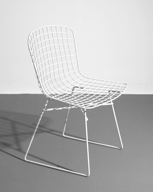 Silla de alambre de acero de diseño italiano de EMU, años 70