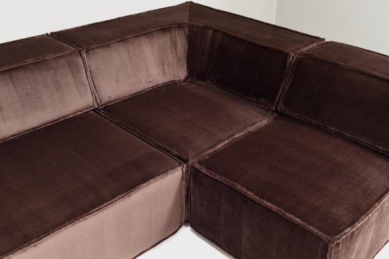 COR Trio Sectional Sofa in Chocolate Brown Velvet 1972 NEW UPHOLSTERY, Modular sofas, Retro (photo 11 of 19)