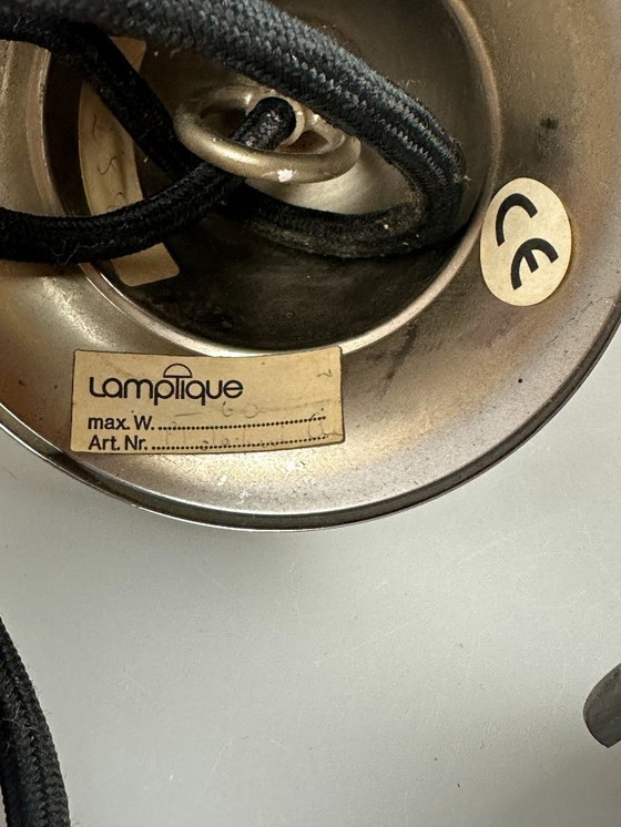 Image 1 of 60s 70s lamp ball lamp hanging lamp glass ceiling lamp space age design