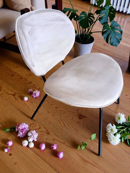 Fauteuil velours beige Maisons du Monde