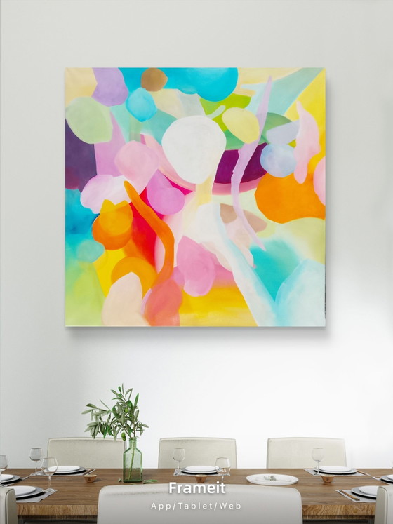 Acrylic painting #Homeberry 100x100cm – joart, Paintings & Drawings, Canvas (photo 9 of 15)