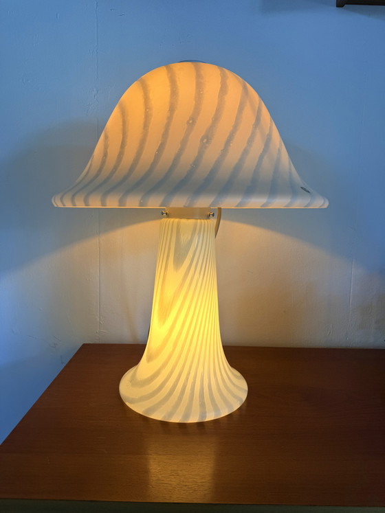 Image 1 of Lampe champignon zèbre XL vintage, Peill & Putzler '70