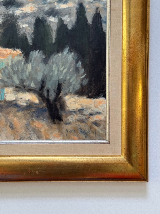 Image 1 of Yann Rebecq (né en 1955) - Mas sur la route de Servières, à St-Rémy de Provence, huile sur toile