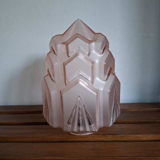 Image 1 of Art Deco ceiling lamp, large size. 1920s.