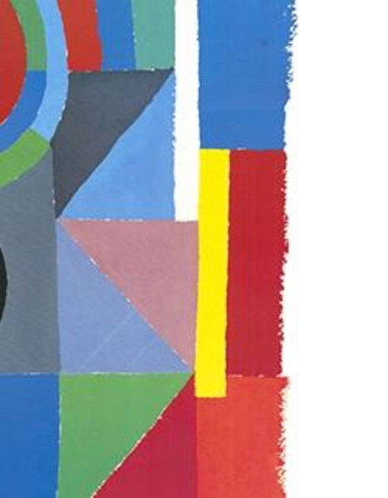 Image 1 of Sonia Delaunay – Viertel (1968) | Abstrakter geometrischer Kunstdruck