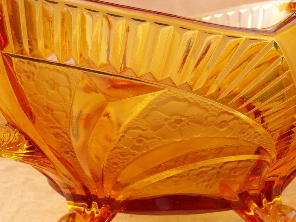 Simandra mozaïekschaal kleischaal glazen schaal decoratieschaal mozaïek kunsthandwerk glasstenen decoratie rond spiegel XL Art Deco X-Large oranje