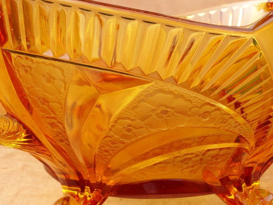 Image 1 of Coupe art déco, original art nouveau, coupe en verre, coupe à fruits