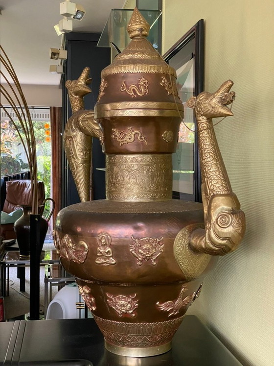 Image 1 of Riesige mongolische Teekanne, ca. 1970