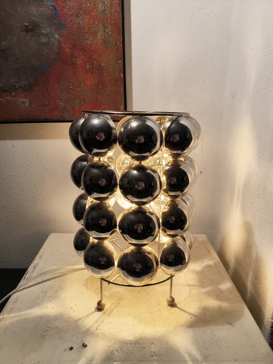 Image 1 of Vintage design eighties space age Bulb plastic table lamp by Kare design
