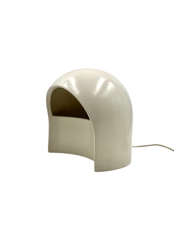 Image 1 of Organic white ceramic table lamp, Italy 1970