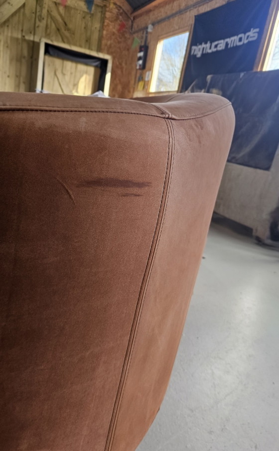 Vintage ArX Gioconda designbank, Maroeksa Metz – 2 zitsbanken, Leather (photo 10 of 10)