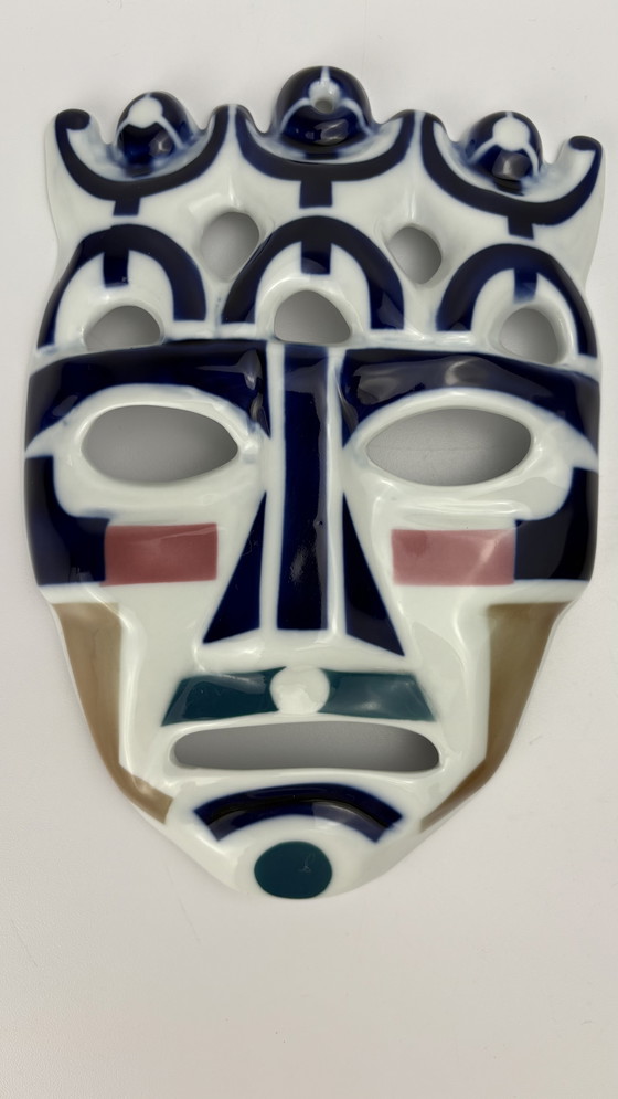 Image 1 of Sargadelos Spaans vintage design porseleinen wand masker
