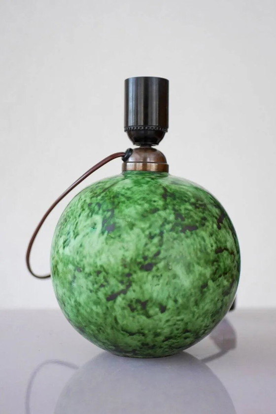 Image 1 of Scandinavian Art Deco table lamp in ceramic by Erik Mornils for Nittsjö, 1930s