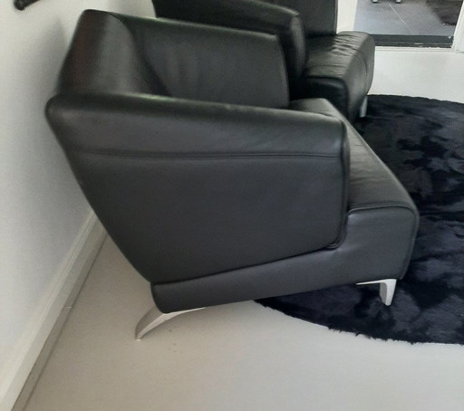 2 Poltrone Rolf Benz Nero