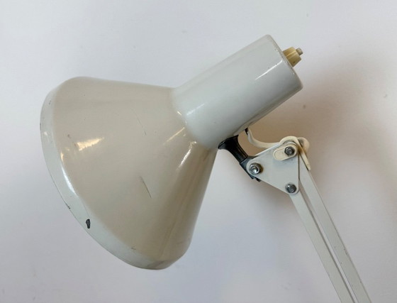 Image 1 of Lampada da tavolo vintage bianca da architetto italiano, anni '70