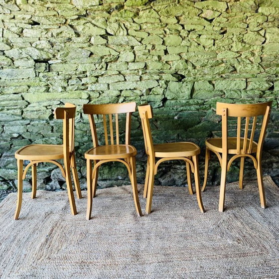 Image 1 of Juego de 4 sillas de bistró