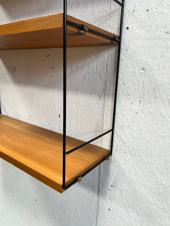 Mobiletto/appendiabiti da parete vintage con corde, Svezia, anni '70 – String, Scaffali a muro, Wood (photo 11 of 12)
