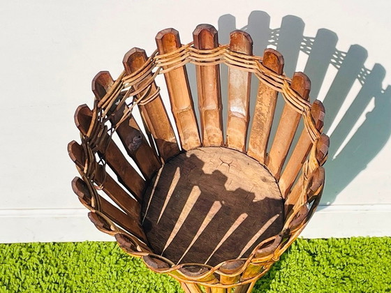 Image 1 of Supporto per piante in bambù * Vintage anni '50 * Porta piante