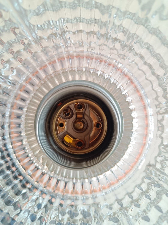 Image 1 of Vintage pendant light with Bosman-style glass for RAak, 1960s–70s