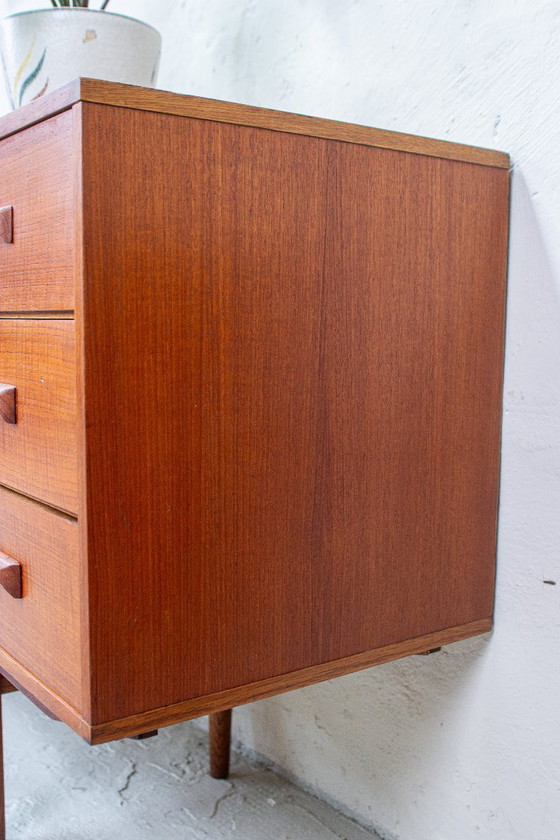 Image 1 of Vintage teak sideboard chest of drawers Fristho Modulus Danish 60s