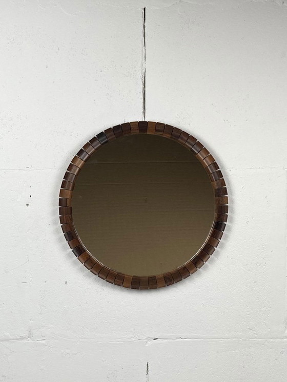 Image 1 of Danish Teak & Rosewood Mirror, 1960S