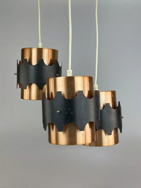 Image 1 of Lampada da soffitto anni '60 e '70, lampada a cascata, design spaziale in metallo