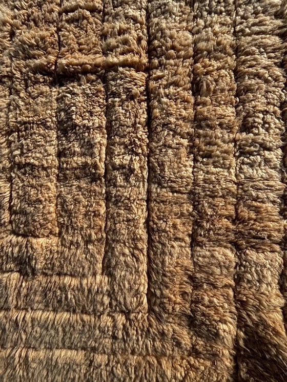 Image 1 of Tappeto marocchino moderno Mrirt 200x300 cm – Design con texture in lana color crema