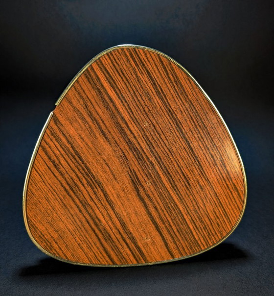 Tavolino Tripode Vintage Anni '50-'60 – Tavolini, Metallo, Legno (photo 2 of 5)