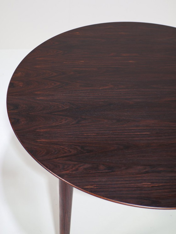 Image 1 of Tavolo da pranzo rotondo estensibile in palissandro danese vintage