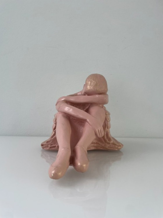 Image 1 of Statue vintage de danseuse de ballet rose