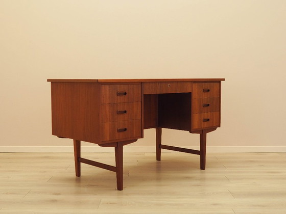 Image 1 of Scrivania in teak, design danese, anni '70, prodotta in Danimarca