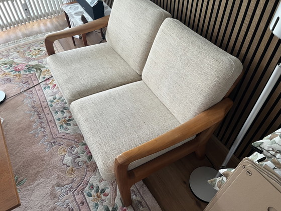 Originele Ole Wanscher "Senator" 2-zitsbank | Frankrijk & Son | Teak Deense vintage uit het midden van de eeuw (photo 5 of 5)