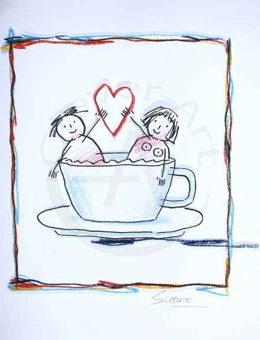 Schlote, Wilhelm - You and me - Giclee - signed by hand