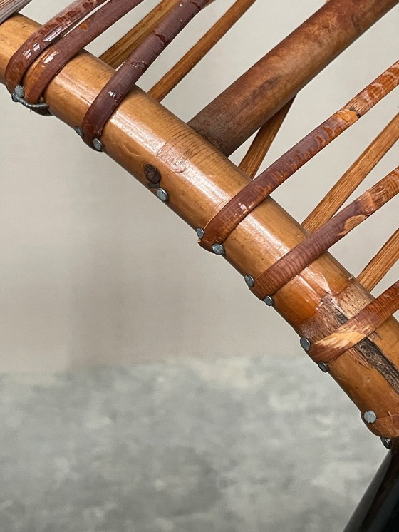 Image 1 of Vintage Dirk Van Sliedregt - Jonkers Noordwolde Rattan Chair